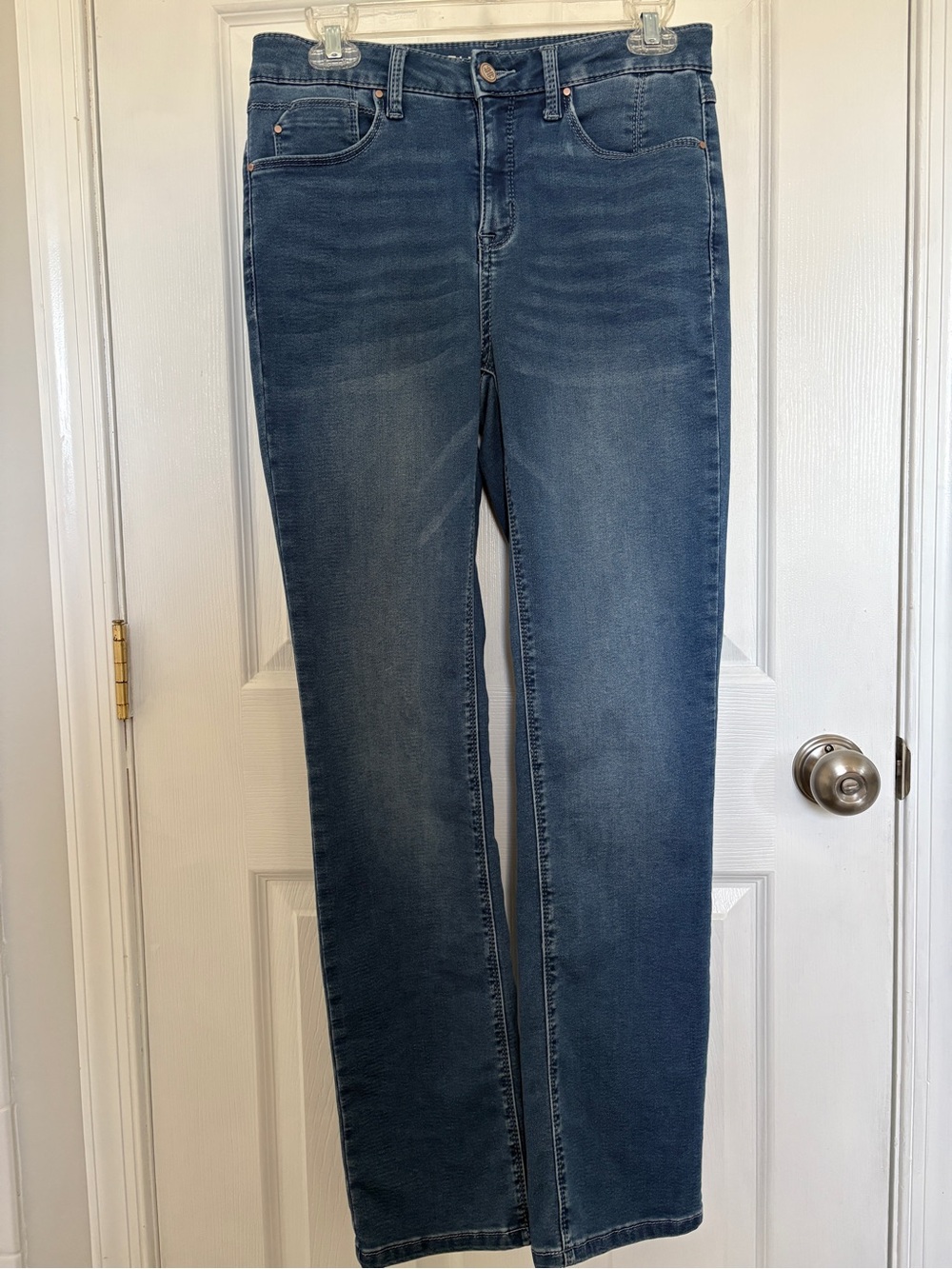 Laurie Felt Mid-Blue Straight Leg Jeans #411